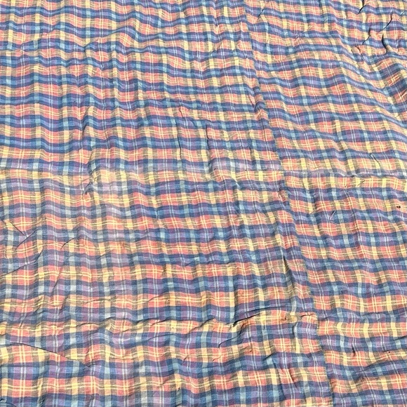 Stairway To Heaven Antique Quilt Wool/Flannel 61”Wx80”L Crazy Quilt Cottagecore - Picture 2 of 6